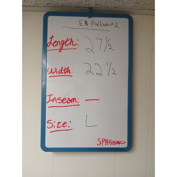 Lot Of 2 Eddie Bauer Sweaters Men Large Pullover Heavy Outdoor Warm Cream Blue - Picture 13 of 13